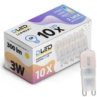 10x G9 3W mini stmievateľná LED žiarovka 230V Tepl