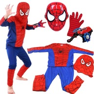 SPIDERMAN SET 4v1 OUTFIT MASKA RUKAVICE WEB LAUNCHER 3V1 KOSTÝM