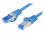 LANBERG patchcord kat.6A FTP LSZH CCA 1,5m modrý