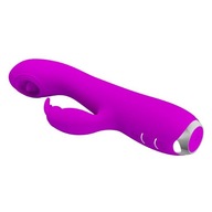 VÝKONNÝ VIBRATOR BUNNY MASSAGER KLITORÁLNY STIMULÁTOR LIZING SEX G SPOT