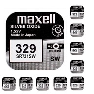 MAXELL 329 SR731SW 1,55V 10ks BATÉRIE