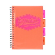 PUKKA BOOKLET B5 NEON ORANGE. 200P. GRID