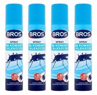 Sprej proti komárom a kliešťom Bros 90 ml x 4 kusy