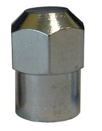 Čiapočka ventilu, kovová čiapočka ventilu, CHROME, s tesnením O-krúžkom, 100 kusov