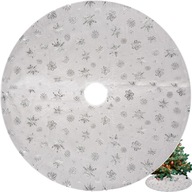 Vianočný stromček Koberec kožušinový biely koberec 120 cm okrúhla darčeková dekorácia