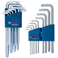 BOSCH PRO SADA 9-DIELNÝCH TORX UHLOVÝCH KĽÚČOV