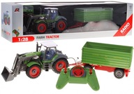 Diaľkovo ovládaný traktor s bagrom a prívesom Big Green