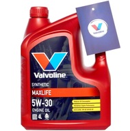 VALVOLINE MaxLife 5W30 4L MAX LIFE A3/B3, A3/B4 - FRESH - 2024