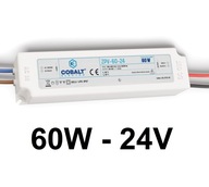 Vodotesný zdroj IP67 ZPV 60W 24V LED pásik