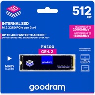 GOODRAM PX500 SSD M2 512GB PCIe NVMe M.2