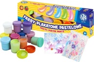 Pastelové plagátové farby 12 farieb 20 ml ASTRA