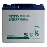 SSB SBL22-12HR 12V SBL 22-12 22Ah 22 Ah AGM UPS