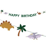 Dino banner Happy Birthday 3m