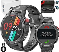 SMARTWATCH PÁNSKE HODINKY HOVORÍ VÝKONNÁ BATÉRIA 400mAh KROKY IMPULZ + SLÚCHADLÁ