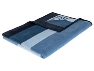 Bavlnená kockovaná deka, 150x200 cm, modrá