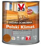 V33 impregnačná a ochranná lazúra na teak 0,75L