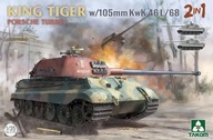 Sd.Kfz.182 King Tiger Porsche veža w/105m KwK 46 L/68 1:35 Takom 2178