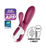 Satisfyer Hot Bunny Connect App - vyhrievaný vibrátor