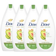 Dove Care by Nature povzbudzujúci gél 400 ml x 4