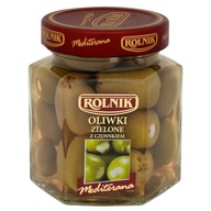 Rolnik Zelené olivy s cesnakom Mediterana 314ml