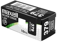 10x STRIEBORNÁ BATÉRIA MAXELL SR 521 SW 379 AG0 SR63