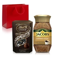 Káva Jacobs Cronat Gold 200g, pralinky, darček ku Dňu starých rodičov