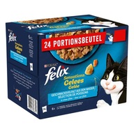 Felix Sensations mokré krmivo pre mačky 24x85g FISH