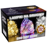 MICRO LED DRÔTOVÉ VIANOČNÉ SVIETIDLÁ 200 ks