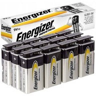 12x originálna alkalická batéria Energizer 9V 6LR61 s dlhým dátumom spotreby