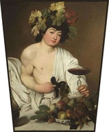 Obrazovka Caravaggia Bacchus