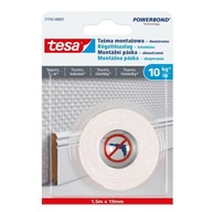 tesa POWERBOND obojstranná montážna páska na tapety, 1,5 m x 19