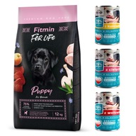 Fitmin for life puppy puppy 55% mäso + ZDARMA