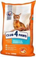 CLUB 4 PAWS Sensitive suché krmivo pre mačky 14 kg