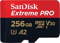 Micro SD karta SANDISK EXTREME PRO 256GB 200MB/s