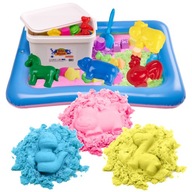 BibiMoon Kinetic Sand 3kg SADA KRABIČKY NA PIESOK FORMY