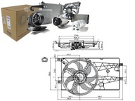 VENTILÁTOR RADIÁTORA (S POUZDROM) CITROEN NEMO FIAT