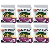 Tassimo Jacobs Caffe Crema intenso XL 16 kapsúl x 6 kusov