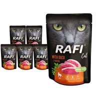 Rafi Cat mokré krmivo pre mačky s kačicou 10x100 g