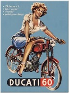 Chladnička MAGNET 6x8 DUCATI 60 Retro Pin Up