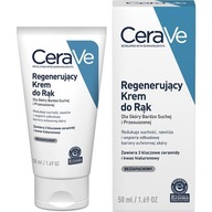 CeraVe Regeneračný krém na ruky s ceramidmi, kyselinou hyalurónovou vyživuje 50 ml