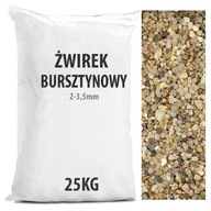 Jantárový štrk na záhradné kamienky 25 kg