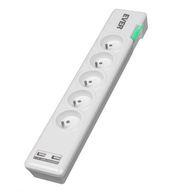 Napájacia lišta ELITE 5gn 2xUSB 1,5m