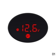 Vodotesný motocyklový LED digitálny voltmeter