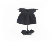 Čierna súprava 38 - Šaty a čelenka Pin Up Oblečenie pre bábiku Miniland