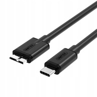 Kábel USB Type-C na microUSB 3.0 disk 1m Unitek