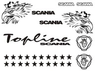 Sada samolepiek SCANIA TOPLINE GRIFF STARS LOGO