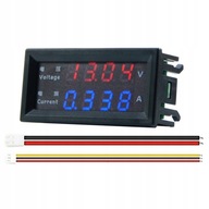 DC 100V 200V 10A Voltmeter Ampérmeter 4-číslicový výstup