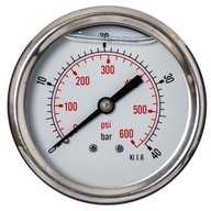 GLYCERÍNOVÝ MANOMETER 63MM ZADNÉ 1/4 40 BAROVÉ HODINY