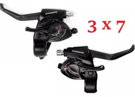 Kľučky SHIMANO ST-EF41 3x7 sada ČIERNA