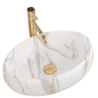 Rea Linda umývadlo 48 cm Lava Marble Matt Countertop